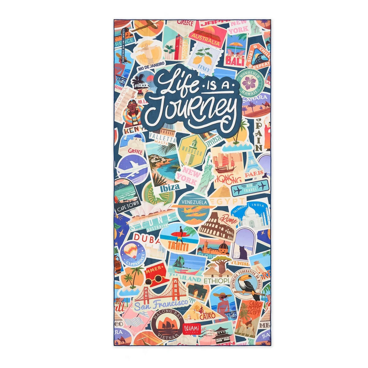 Legami Πετσέτα Θαλάσσης-Travel Stickers 